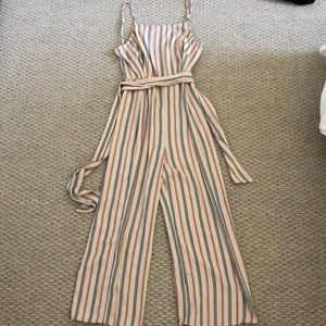 Striped jumpsuit